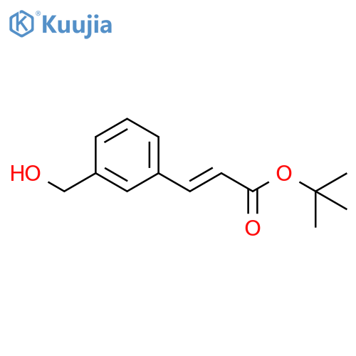 tert-butyl (2E)-3-3-(hydroxymethyl)phenylprop-2-enoate structure