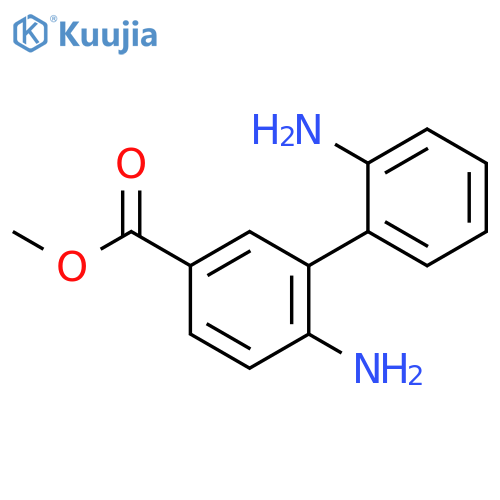 [1,1'-Biphenyl]-3-carboxylic acid, 2',6-diamino-, methyl ester structure