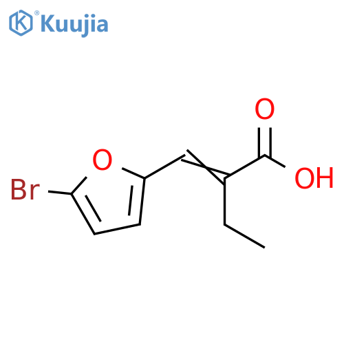 Butanoic acid, 2-[(5-bromo-2-furanyl)methylene]- structure