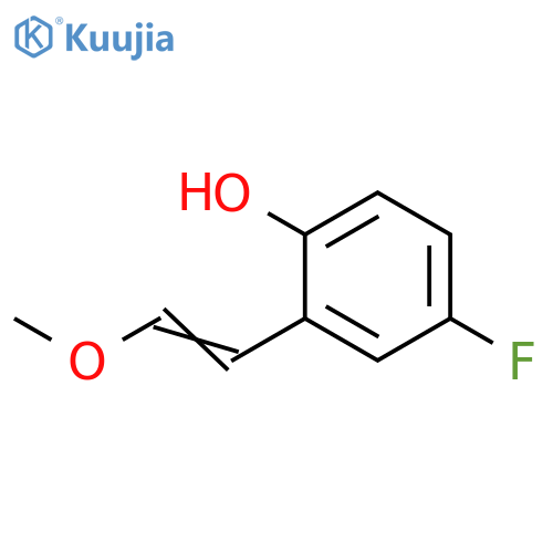 4-fluoro-2-(E)-2-methoxyethenylphenol structure