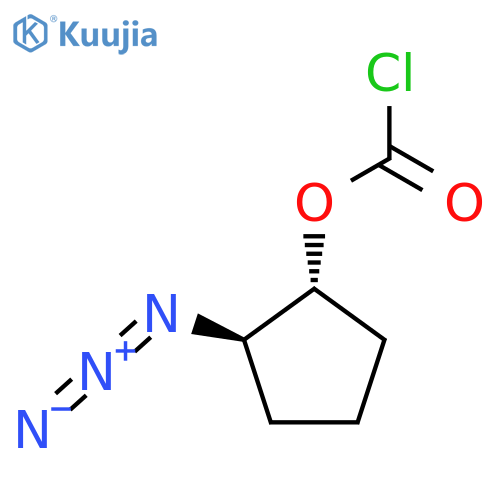 (1R,2R)-2-azidocyclopentyl chloroformate structure