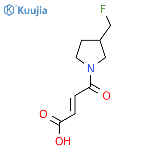 (E)-4-(3-(fluoromethyl)pyrrolidin-1-yl)-4-oxobut-2-enoic acid structure