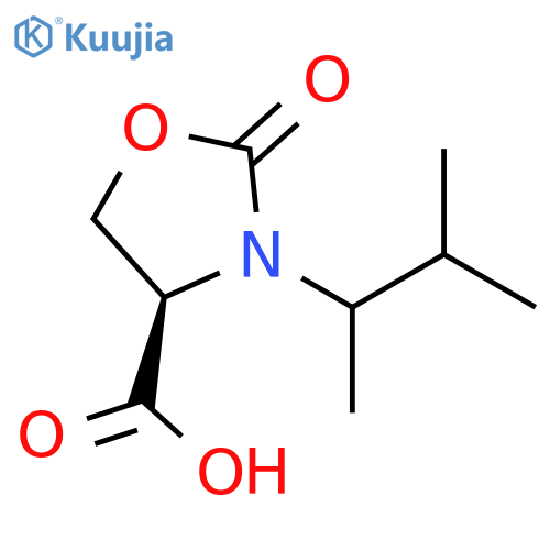 4-Oxazolidinecarboxylic acid, 3-(1,2-dimethylpropyl)-2-oxo-, (4R)- structure
