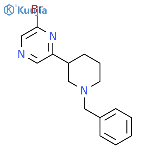 2-(1-Benzylpiperidin-3-YL)-6-bromopyrazine structure