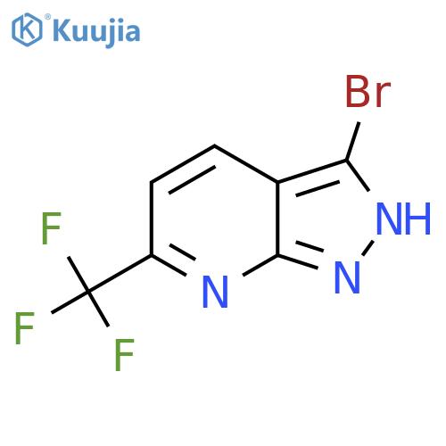 3-Bromo-6-(trifluoromethyl)-1H-pyrazolo[3,4-B]pyridine structure