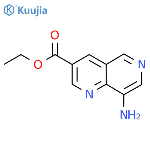 Ethyl 8-amino-1,6-naphthyridine-3-carboxylate structure