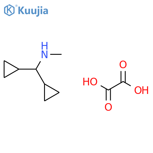1,1-Dicyclopropyl-N-methylmethanamine oxalate structure