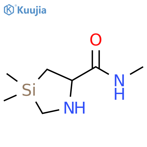 1-Aza-3-silacyclopentane-5-carboxamide, N,3,3-trimethyl- structure