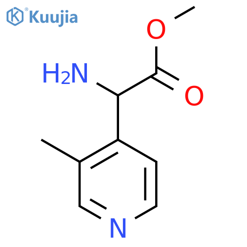 methyl 2-amino-2-(3-methylpyridin-4-yl)acetate structure