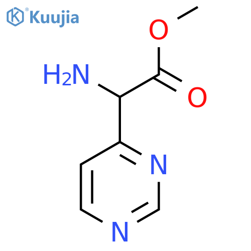 methyl 2-amino-2-(pyrimidin-4-yl)acetate structure