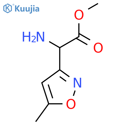 Methyl 2-amino-2-(5-methyl-1,2-oxazol-3-yl)acetate structure