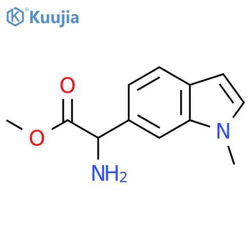methyl 2-amino-2-(1-methyl-1H-indol-6-yl)acetate structure