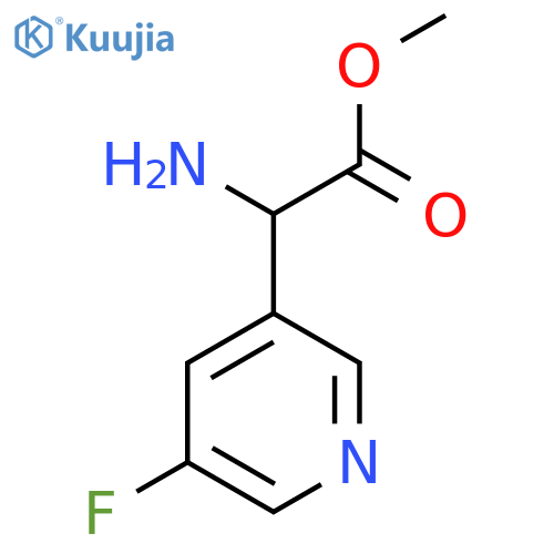 methyl 2-amino-2-(5-fluoropyridin-3-yl)acetate structure