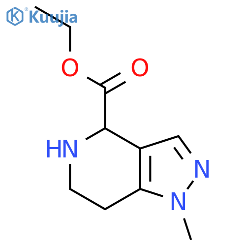 Ethyl 1-methyl-4,5,6,7-tetrahydropyrazolo[4,3-c]pyridine-4-carboxylate structure