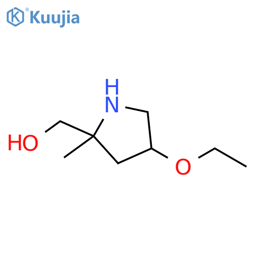 2-Pyrrolidinemethanol, 4-ethoxy-2-methyl- structure