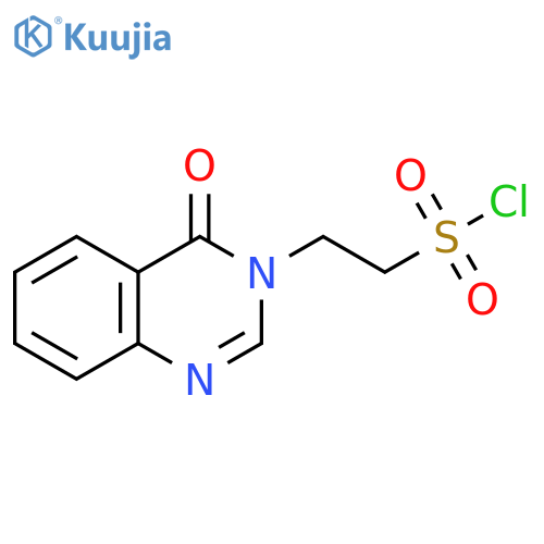 2-(4-oxo-3,4-dihydroquinazolin-3-yl)ethane-1-sulfonyl chloride structure
