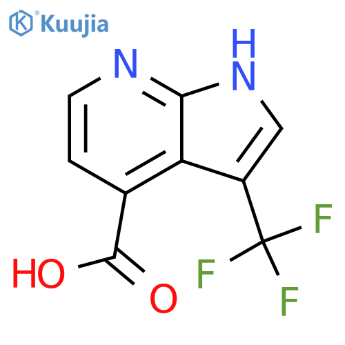 3-trifluoromethyl-1H-pyrrolo[2,3-b]pyridine-4-carboxylic acid structure