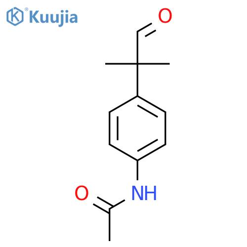 N-4-(2-methyl-1-oxopropan-2-yl)phenylacetamide structure