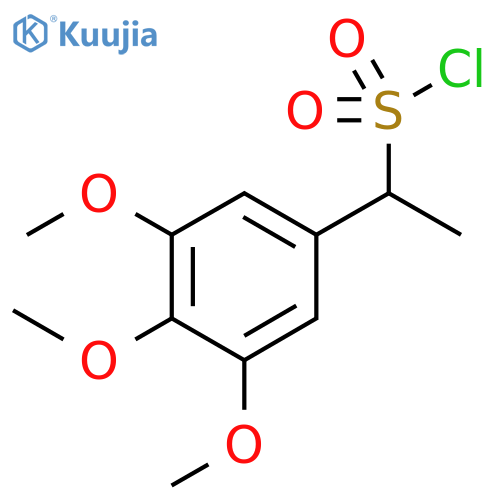 1-(3,4,5-trimethoxyphenyl)ethane-1-sulfonyl chloride structure