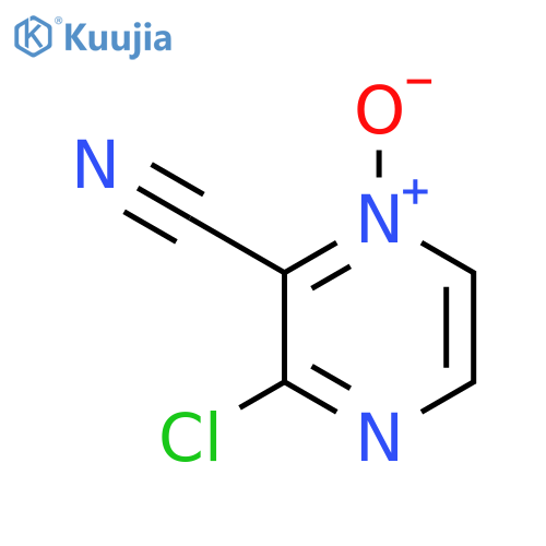 Pyrazinecarbonitrile, 3-chloro-, 1-oxide structure