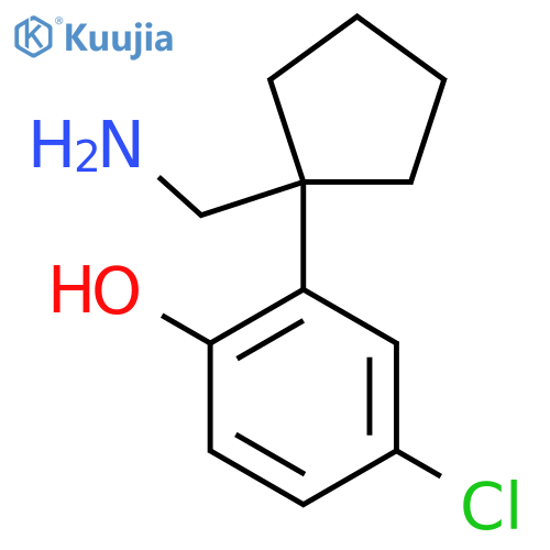 2-1-(aminomethyl)cyclopentyl-4-chlorophenol structure