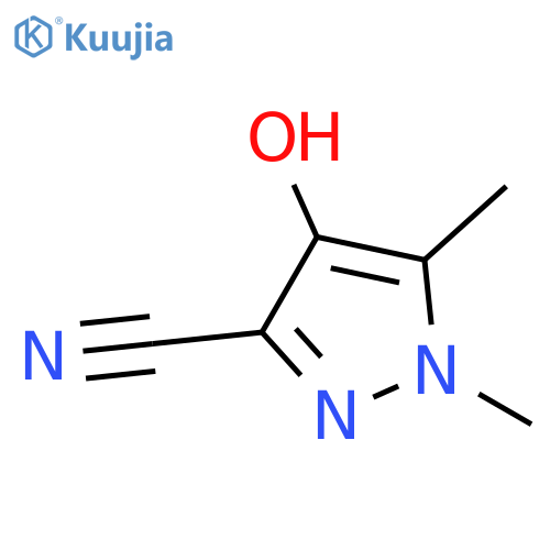 4-Hydroxy-1,5-dimethyl-1H-pyrazole-3-carbonitrile structure