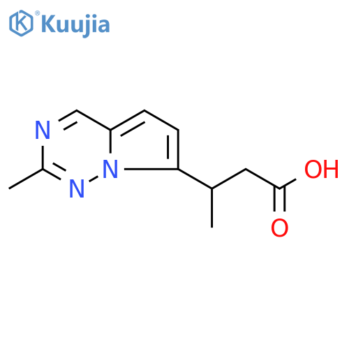 3-{2-methylpyrrolo[2,1-f][1,2,4]triazin-7-yl}butanoic acid structure