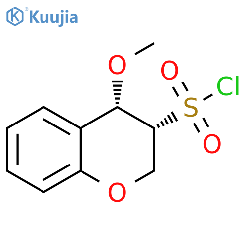 (3R,4S)-4-methoxy-3,4-dihydro-2H-1-benzopyran-3-sulfonyl chloride structure