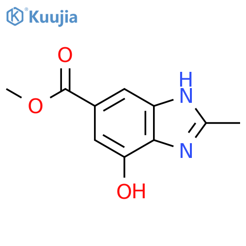 Methyl 4-hydroxy-2-methyl-1H-benzo[D]imidazole-6-carboxylate structure