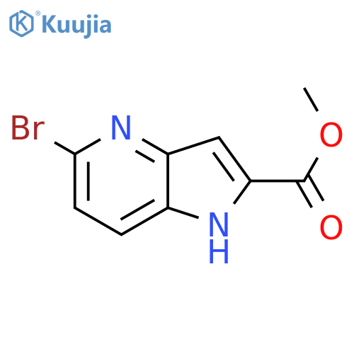 methyl 5-bromo-1H-pyrrolo[3,2-b]pyridine-2-carboxylate structure