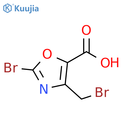 5-Oxazolecarboxylic acid, 2-bromo-4-(bromomethyl)- structure
