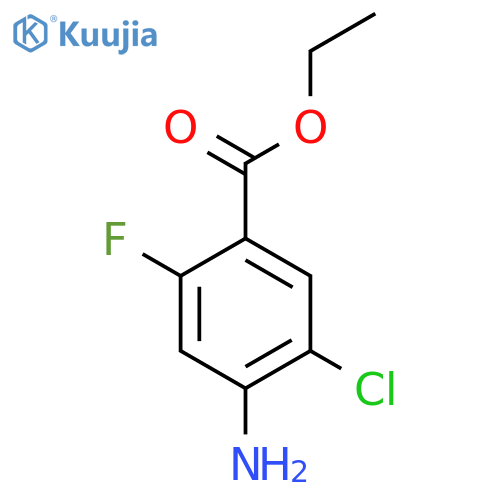 Ethyl 4-amino-5-chloro-2-fluorobenzoate structure