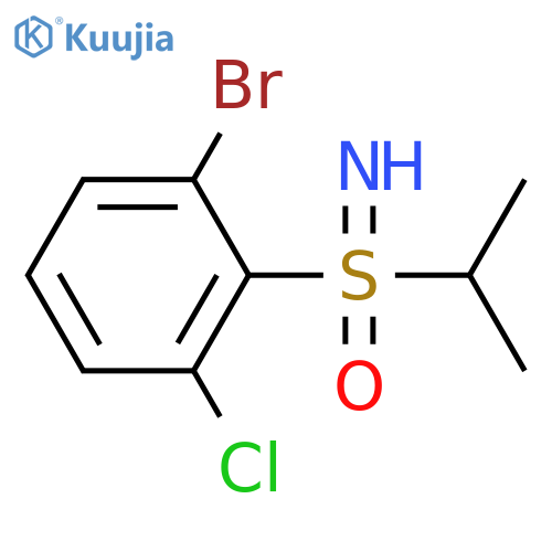(2-bromo-6-chlorophenyl)(imino)(propan-2-yl)-lambda6-sulfanone structure