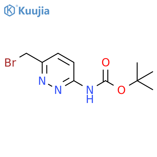 Carbamic acid, N-[6-(bromomethyl)-3-pyridazinyl]-, 1,1-dimethylethyl ester structure