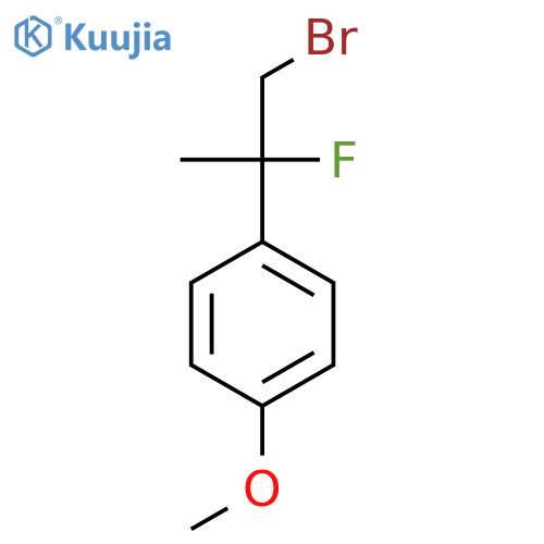 1-(1-Bromo-2-fluoropropan-2-yl)-4-methoxybenzene structure