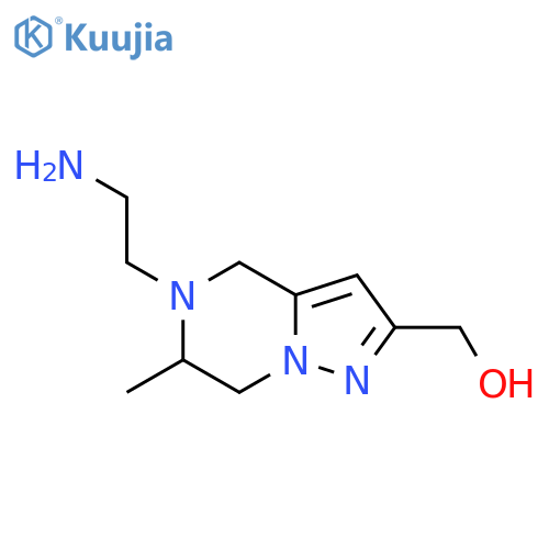 (5-(2-Aminoethyl)-6-methyl-4,5,6,7-tetrahydropyrazolo[1,5-a]pyrazin-2-yl)methanol structure
