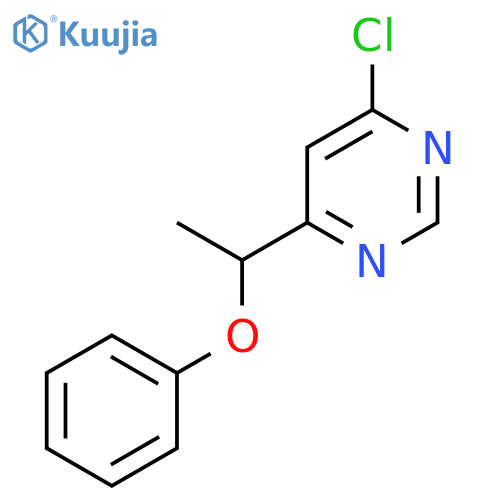 4-Chloro-6-(1-phenoxyethyl)pyrimidine structure