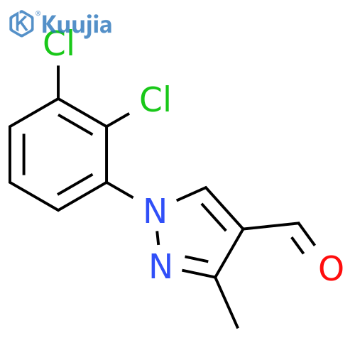 1-(2,3-dichlorophenyl)-3-methyl-1H-pyrazole-4-carbaldehyde structure