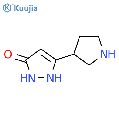 3-(pyrrolidin-3-yl)-1H-pyrazol-5-ol structure