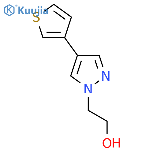 2-(4-(Thiophen-3-yl)-1H-pyrazol-1-yl)ethan-1-ol structure