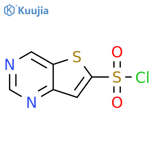 Thieno[3,2-d]pyrimidine-6-sulfonyl chloride structure