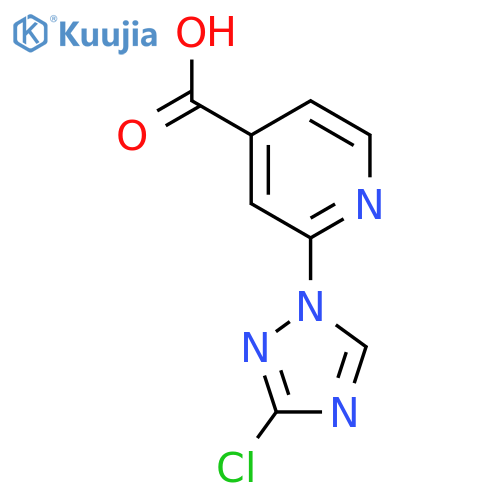 2-(3-Chloro-1h-1,2,4-triazol-1-yl)isonicotinic acid structure