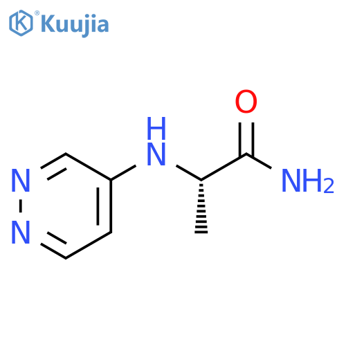 Propanamide, 2-(4-pyridazinylamino)-, (2S)- structure
