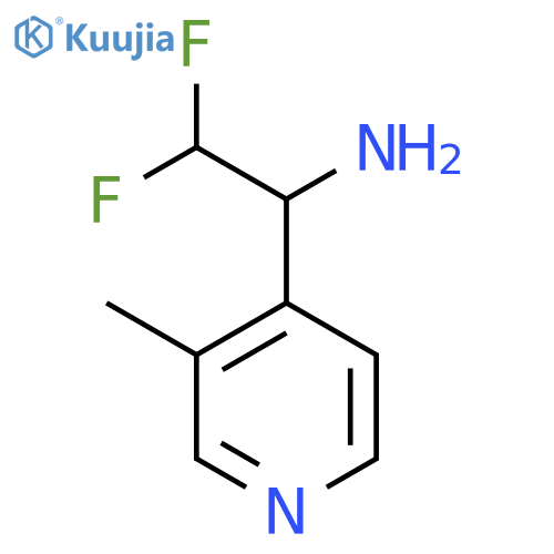 2,2-difluoro-1-(3-methylpyridin-4-yl)ethan-1-amine structure
