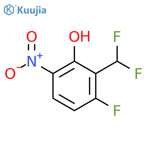 2-(Difluoromethyl)-3-fluoro-6-nitro-phenol structure