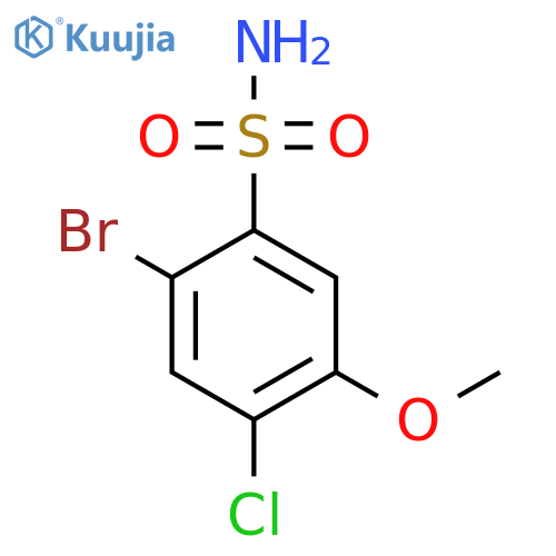 2-Bromo-4-chloro-5-methoxybenzene-1-sulfonamide structure
