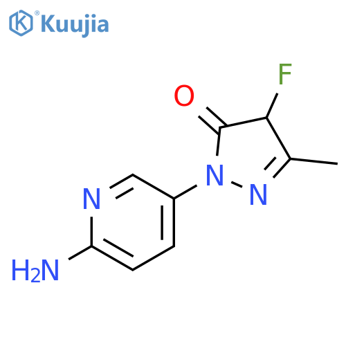 3H-Pyrazol-3-one, 2-(6-amino-3-pyridinyl)-4-fluoro-2,4-dihydro-5-methyl- structure