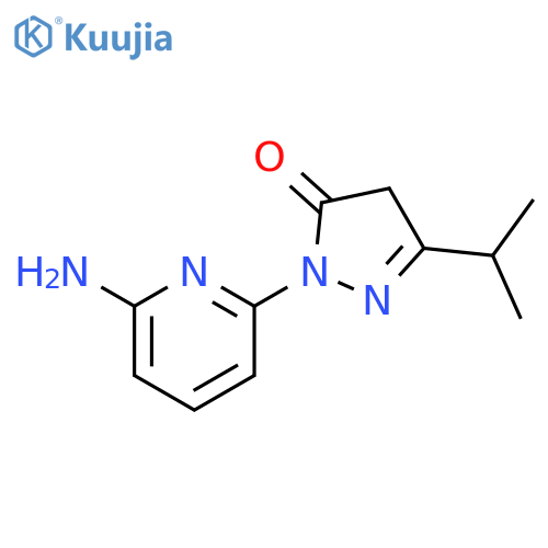 3H-Pyrazol-3-one, 2-(6-amino-2-pyridinyl)-2,4-dihydro-5-(1-methylethyl)- structure