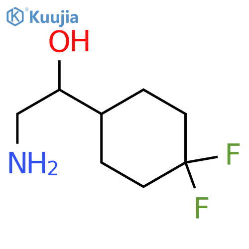 2-amino-1-(4,4-difluorocyclohexyl)ethan-1-ol structure