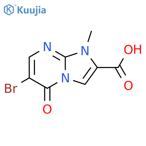 Imidazo[1,2-a]pyrimidine-2-carboxylic acid, 6-bromo-1,5-dihydro-1-methyl-5-oxo- structure